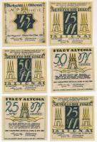 Német Birodalom / Weimari Köztársaság / Altona 1921. 25pf-75pf (6xklf) T:AU German Empire / Weimar Republic / Altona 1921. 25 Pfennig - 75 Pfennig (6xdiff) C:AU