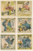 Német Birodalom / Weimari Köztársaság / Altona 1921. 25pf-75pf (6xklf) T:AU
German Empire / Weimar ...