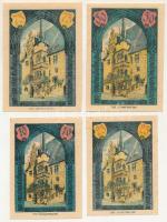 Német Birodalom / Weimari Köztársaság / Neustadt an der Orla 1921. 10pf-75pf (4xklf) T:AU folt
Germ...