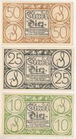 Német Birodalom / Weimari Köztársaság / Diez 1920. 10pf-50pf (3xklf) T:AU German Empire / Weimar Republic / Diez 1920. 10 Pfennig - 50 Pfennig (3xdiff) C:AU