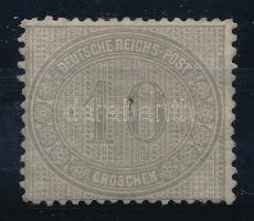 1872 Mi 12 ritka darab (Mi EUR 75.-) (gumi hiba / gum disturbance)