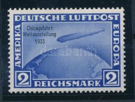 Deutsches Reich 1933 Zeppelin Mi 497 szép darab! (Mi EUR 100.-) (betapadás / gum disturbance)