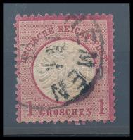 Deutsches Reich 1872 1Gr törött "N" lemezhibával Mi 19 V. Attest: Sommer (Mi EUR 140.-)