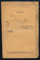 Munkatábor induló, Turul Sajtóvállalat, lapszéli szakadásokkal, ill, szakadással, 15x23 cm