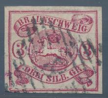 Német államok - Braunschweig 1862 Mi 120 ritka és szép darab! (Mi EUR 280.-)