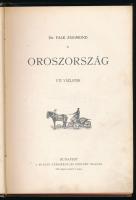 Dr. Falk Zsigmond: Oroszország. Úti vázlatok. Bp., Magyar Kereskedelmi Közlöny. Kiadói festett egész...