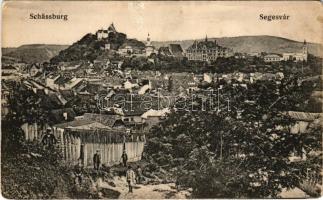 Segesvár, Schässburg, Sighisoara; Verlag W. Nagy / látkép / general view (ragasztónyom / glue mark)