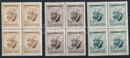 1955 Bartók Béla I. sor négyestömbökben (8.000)