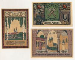 Német Birodalom / Weimari Köztársaság / Frose in Anhalt 1921. 25pf-50pf (3xklf) T:AU
German Empire ...