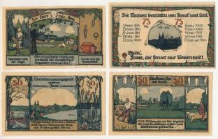 Német Birodalom / Weimari Köztársaság / Frose in Anhalt 1921. 50pf-75pf (4xklf) T:AU
German Empire ...