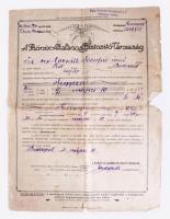 1931-1938 3 db biztosítási kötvény: Magyar Élet- és Járadék-Biztosító Intézet, Phönix Általános Bizt...