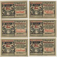 Német Birodalom / Weimari Köztársaság / Bad Doberan 1920 k. 25pf-3M (6xklf) T:AU German Empire / Weimar Republic / Bad Doberan cca 1920. 25 Pfennig - 3 Mark (6xdiff) C:AU