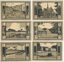 Német Birodalom / Weimari Köztársaság / Bad Doberan 1920 k. 25pf-3M (6xklf) T:AU German Empire / Weimar Republic / Bad Doberan cca 1920. 25 Pfennig - 3 Mark (6xdiff) C:AU