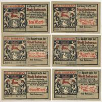 Német Birodalom / Weimari Köztársaság / Bad Doberan 1920 k. 25pf-3M (6xklf) T:AU
German Empire / We...
