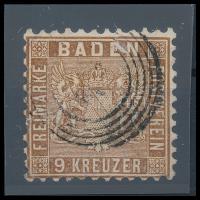 Német államok - Baden 1862 Mi 15 kifogástalan darab! (Mi EUR 100.-)