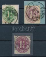 Német államok - Schleswig 1865/1867 Mi 9, 14, 18 szép minőségű darabok (Mi EUR min.115.-)