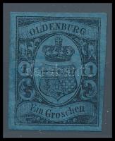 Német államok - Oldenburg 1859/1861 Mi 6 R! (Mi EUR 500.-)