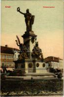 1909 Arad, Vértanú szobor, üzletek / martyrs' monument, shops