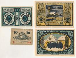 Német Birodalom / Weimari Köztársaság 1918-1922. 10pf-50pf (4xklf) T:AU
German Empire / Weimar Repu...