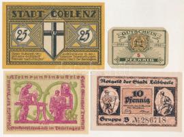 Német Birodalom / Weimari Köztársaság 1920-1922. 5pf-25pf (4xklf) T:AU German Empire / Weimar Republic 1920-1922. 5 Pfennig - 25 Pfennig (4xdiff) C:AU