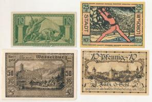 Német Birodalom / Weimari Köztársaság 1920-1921. 10pf-50pf (4xklf) T:AU
German Empire / Weimar Repu...