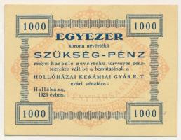 1923. Hollóháza "Hollóházi Kerámia Gyár R.T." 1000K T:AU Adamo HOL-1.4