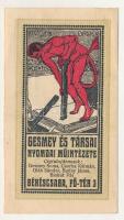 1920 k. Békéscsaba "Gesmey és Társai / Békésmegye Kiadóhivatal" 50f T:AU Adamo BCS-7.1
