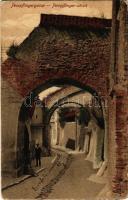 1919 Nagyszeben, Hermannstadt, Sibiu; Pempflinger utca. Karl Engber kiadása / Pempflingergasse / street (EB)