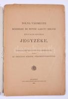 Vármegyék községeinek jegyzékei, 12 füzet: Arad; Abauj-Torna; Baranya; Békés; Csanád; Csongrád, Hajd...