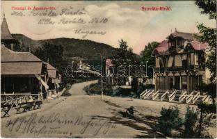 Szováta-fürdő, Baile Sovata; Társalgó és Ágoston villa. Schuster Emil kiadása / villa (fl)