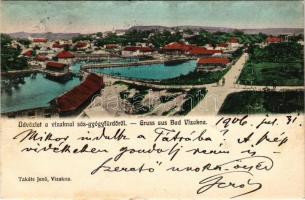 1906 Vízakna, Salzburg, Ocna Sibiului; sós gyógyfürdő. Takáts Jenő kiadása / salt baths, spa (fl)