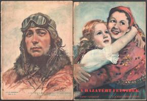 1933 A Pesti Hírlap Vasárnapja 1933. máj. 21-i száma, benne megemlékezés az egy éve elhunyt Endresz Györgyről, sérült címlappal, 52 p. + 1938 Képes Vasárnap - A hazatért Felvidék, I. A magyarság ünnepe, sérült címlappal, 36 p.