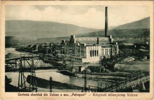 Petrozsény, Petroseni, Petrosani; Centrala electrica din Vulcan / központi villanytelep Vulkán / electric power plant (ázott szél / wet edge)
