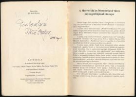 Matyóföld (1976-1977). A Mezőkövesdi városi és járási Művelődési Központ irodalmi és néprajzi munkak...