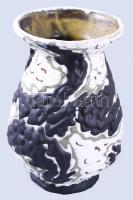 Király Károly hólyagos váza. Jelzett, mázrepedéssel, m: 19,5 cm