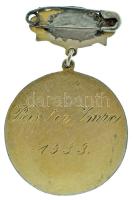 1933. "Országos Magyar Dalosszövetség - 1867" egyoldalas fém jelvény, hátlapon "Pászt...