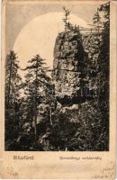 1902 Biharfüred, Stana de Vale, Stina de Vale; Kereszthegyi sziklaerkély / rock, lookout (fl)