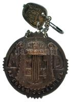 DN (1930-1940 k.) "MD (Magyar Dalosszövetség) 1912 - Az érdem jutalmául - XXX" 30 év után járó bronz, egyoldalasa dalos jelvény (~66x39mm) T:XF