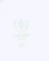 Hollóházi kaspó. Matricás, jelzett, hibátlan d: 20 cm, m: 18 cm