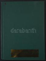 8 vastag fehér lapos A4-es berakó, zöld borítóval, jó állapotban