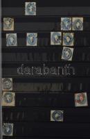 1850-1900 Több száz bélyeget tartalmazó tétel maradvány jó, értékekkel, közte osztrák bélyegek is, 3...