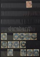 1850-1900 Több száz bélyeget tartalmazó tétel maradvány jó, értékekkel, közte osztrák bélyegek is, 3...