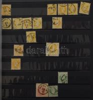1850-1900 Több száz bélyeget tartalmazó tétel maradvány jó, értékekkel, közte osztrák bélyegek is, 3...