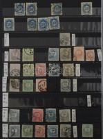 1850-1900 Több száz bélyeget tartalmazó tétel maradvány jó, értékekkel, közte osztrák bélyegek is, 3...