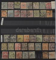 1850-1900 Több száz bélyeget tartalmazó tétel maradvány jó, értékekkel, közte osztrák bélyegek is, 3...