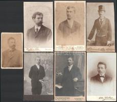 7 db vizitkártya férfiak