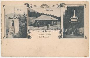 1955 Tusnád-fürdő, Baile Tusnad; Apor-tető, Principal kút, Mikes forrás / bastion tower, mineral water springs. Art Nouveau (Rb)