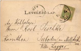 1900 Tusnádfürdő, Baile Tusnad; Sólyomkő, Csukás-tó, Szent Anna-tó. Brunner C. kiadása / Piatra Soim...