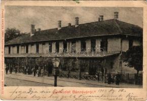 Bánréve, vasútállomás. Forstné Váncza Emma festészeti és fényképészeti műterme kiadása (Miskolc) (szakadás / tear)
