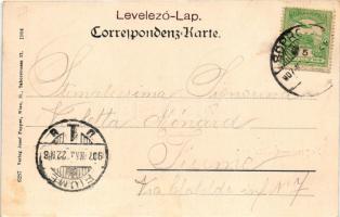 1907 Sopron, látkép. Josef Popper kiadása (fl)